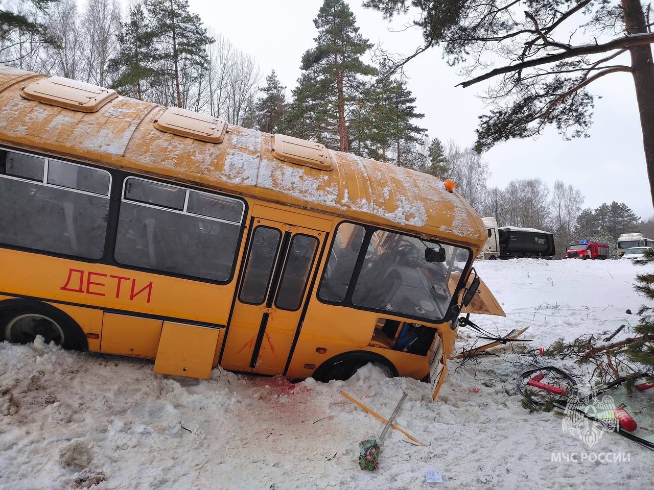 В Псковской области произошло ДТП с участием рейсового автобуса