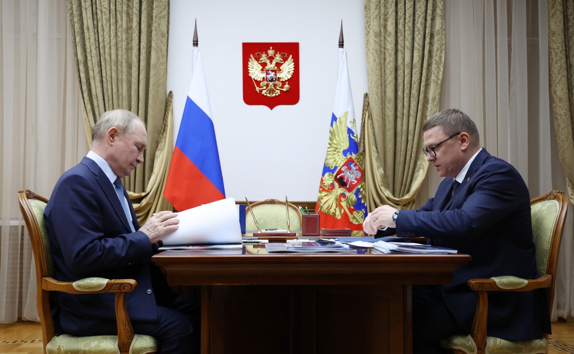 Путин прибыл с рабочим визитом в Магниторгорск