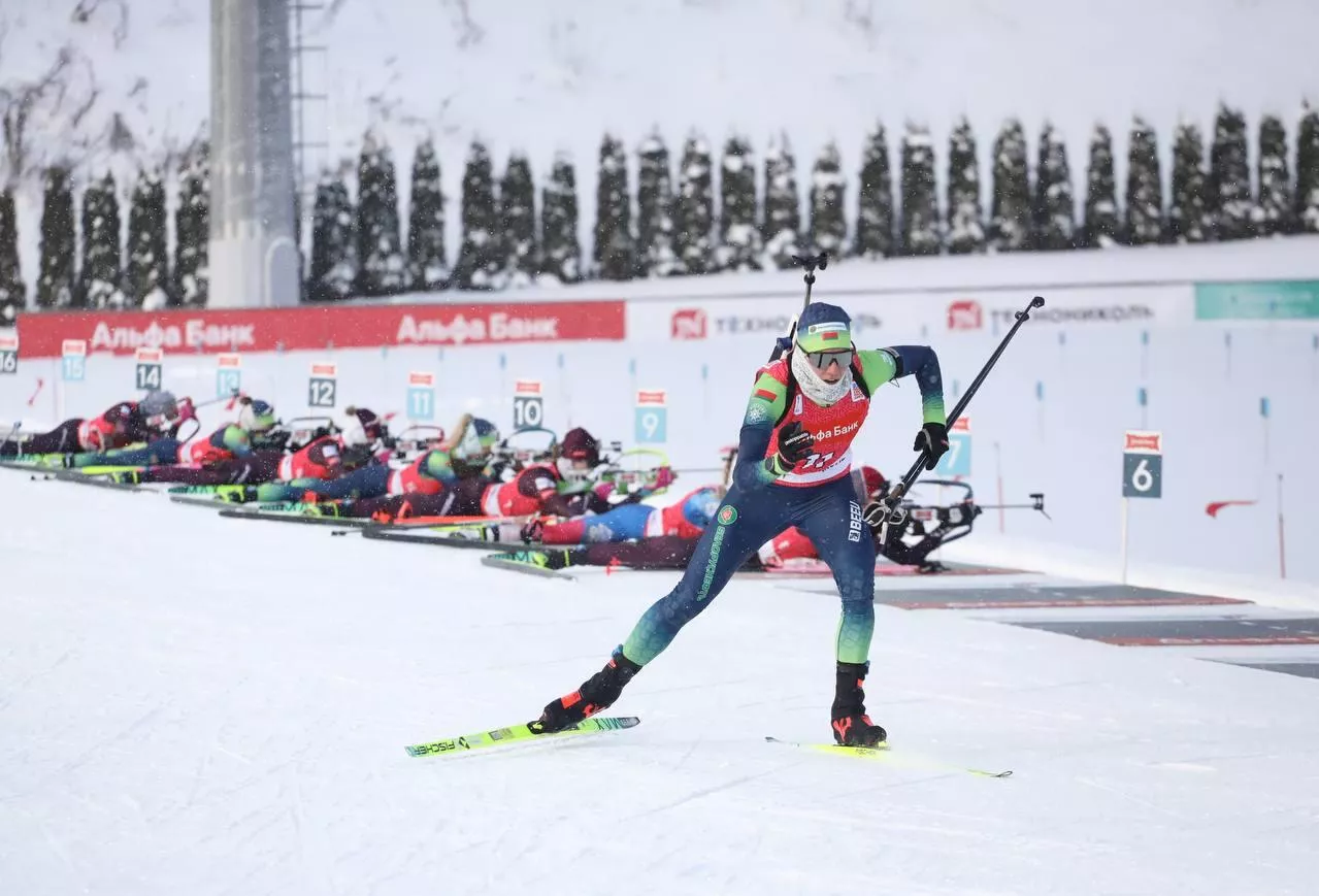 На Кубке Содружества по биатлону в белорусских Раубичах спортсмены разыграли медали в гонке преследования