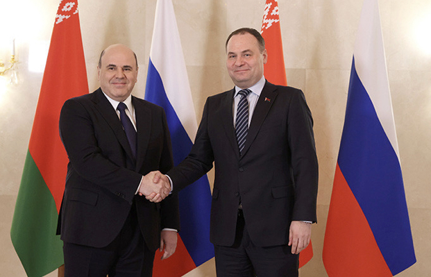 Состоялся телефонный разговор премьер-министров России и Беларуси