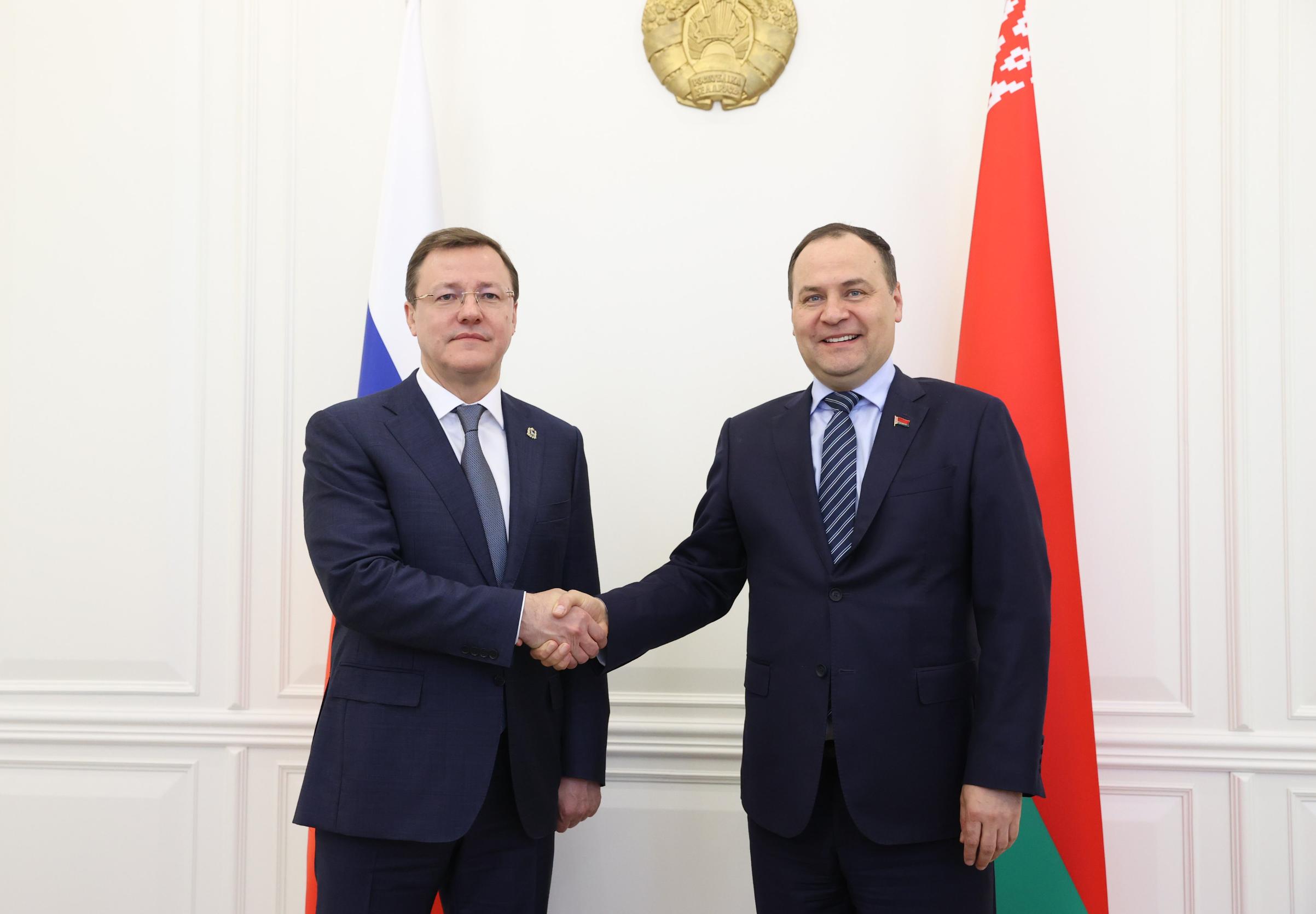 Премьер-министр Беларуси Роман Головченко и губернатор Самарской области Дмитрий Азаров обозначили перспективы сотрудничества 