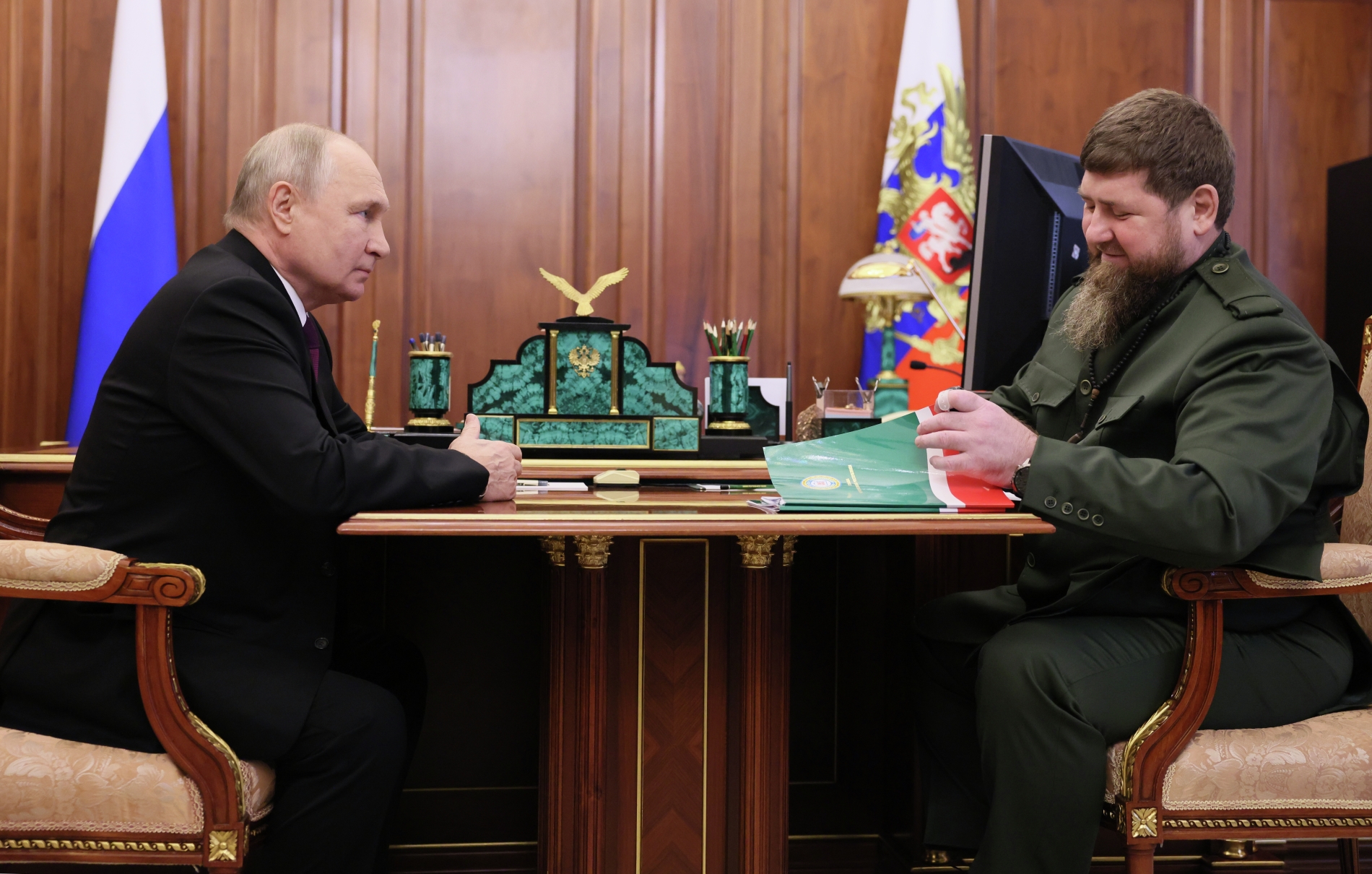 Владимир Путин отметил положительную динамику развития Чеченской Республики