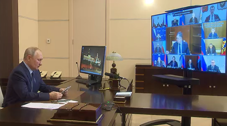 Владимир Путин: надо не допускать обстрелов регионов со стороны Украины, это задача Минобороны