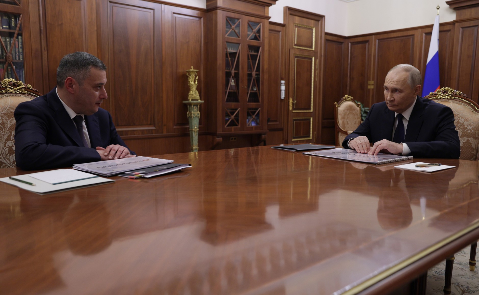 Хинштейн рассказал  Путину о ходе восстановления Курской области